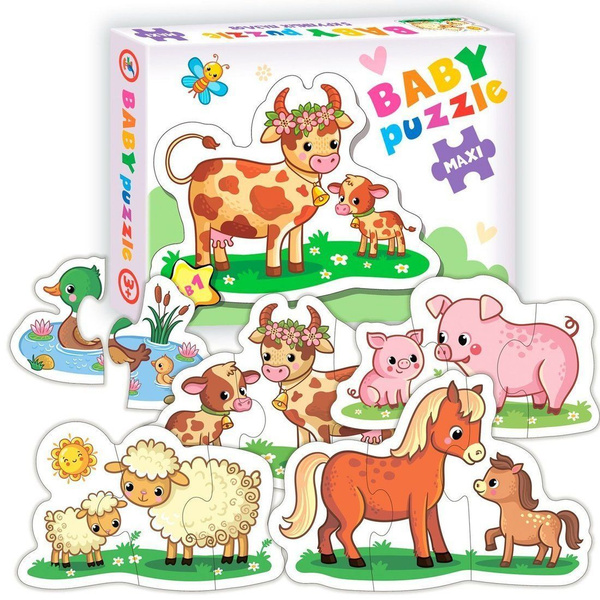 Пазлы Дрофа Baby puzzle, Мамы и малыши-2 (3996) - купить с доставкой по ...