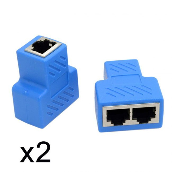 FVH 2 шт. STP UTP Cat6 RJ45 8P8C Разъем для двойного разветвителя RJ45 ...