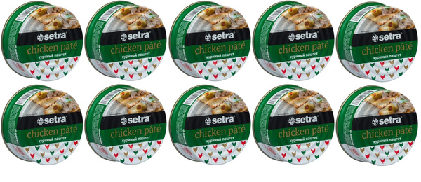 Паштет куриный Setra, 100г, 10 шт - купить с доставкой по выгодным ...