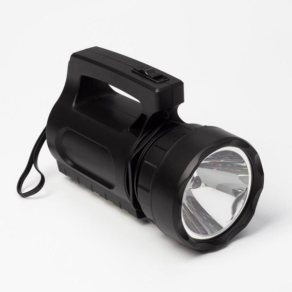 Фонарь прожекторный аккумуляторный, 9 Вт+3 Вт, 1800 мАч, 18 LED, 18.5 х ...