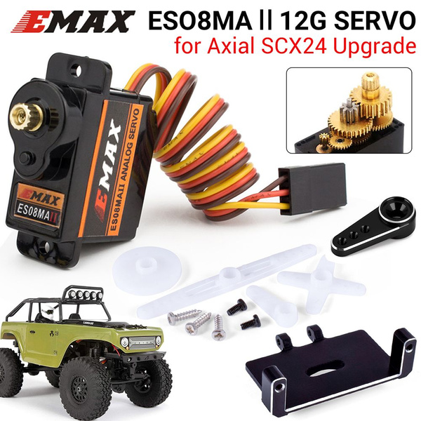 Green Aluminum Servo Mount & Horn Kit For Axial SCX24 Crawler - Fits Emax ES08MA II Servo, CNC Machined Upgrade Parts - View #5