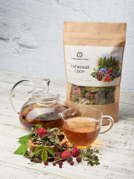 ПРАВИЛЬНЫЕ ТРАВЫ / Таежный сбор чай, 100гр. - купить с доставкой по ...