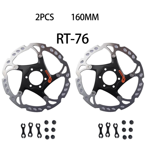 Shimano SLX SM-RT76-S Rotore Freno A Disco 160mm – 6 Bulloni, Per MTB, Ciclocross, Argento