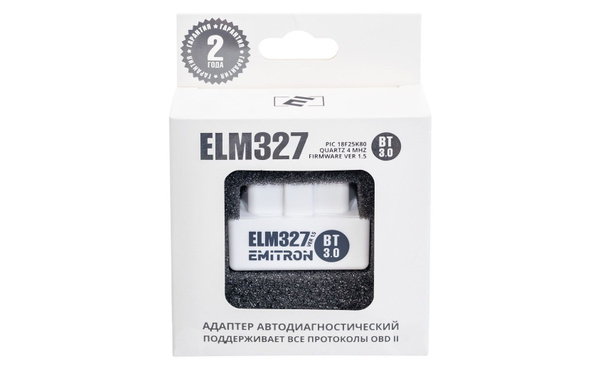 Тестер автомобильный Emitron Адаптер автодиагностический "ELM327 ...