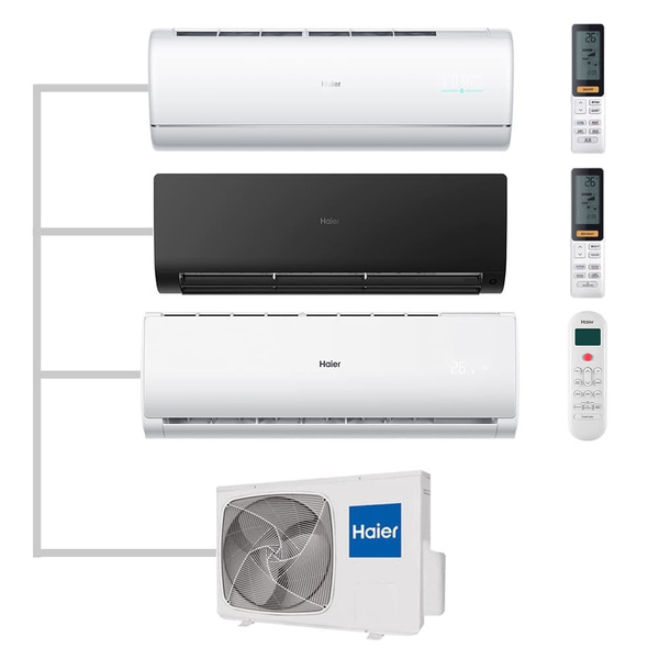 Мульти сплит-система настенная Haier AS25S2SJ2FA-W/AS35S2SF2FA-B ...
