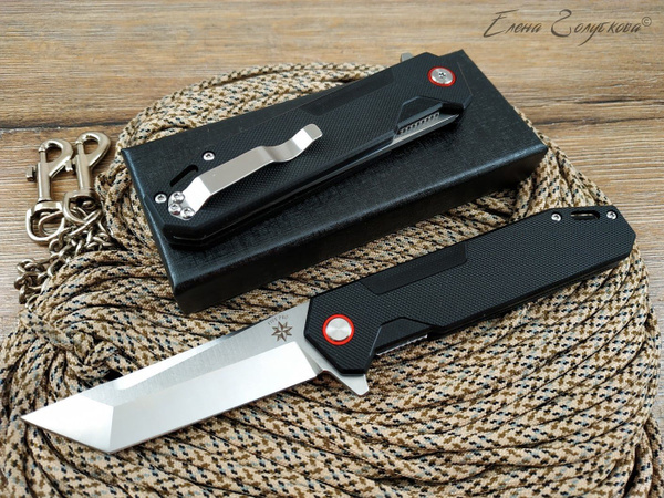 FIVE PRO Складной нож флиппер Dexter сталь D2, длина лезвия 9 см ...