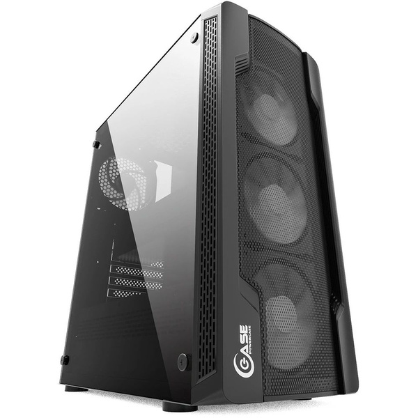 Корпус Powercase Mistral X4 Mesh, Tempered Glass, 4x 120mm fan, чёрный ...