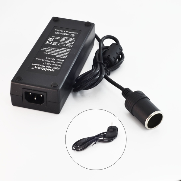 Cетевой адаптер питания 220V/12V 10A с гнездом прикуривателя для ...