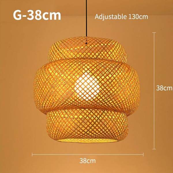 Бамбуковая лампа из ротанга / кухонная люстра для столовой -  по .