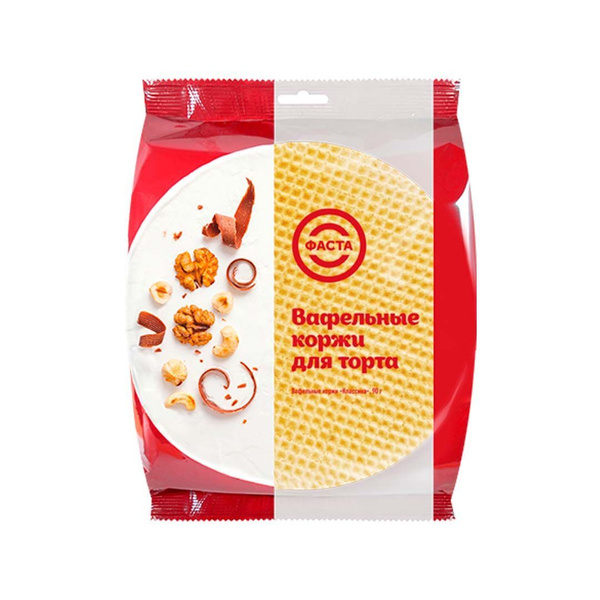 Вафельные коржи "Классика" 1 уп, 90 г - купить с доставкой по выгодным ...