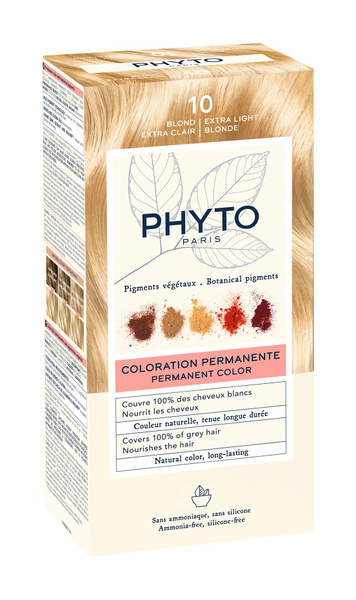 PHYTO Крем-краска для волос "ФИТО", 112 мл, 10 Экстра-светлый блонд 50 ...