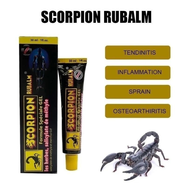 Мазь обезболивающая SCORPION / Крем с ядом скорпиона, 30 мл - купить с ...