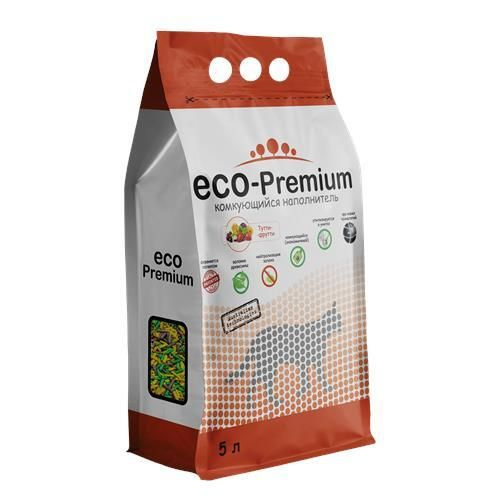 Наполнитель ECO-Premium Комкующийся Тутти-фрутти 5л - купить с ...