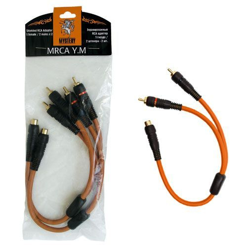 Кабель RCA межблочный Mystery MRCA YM ( разветвитель Y типа, 0,3 м,1 ...