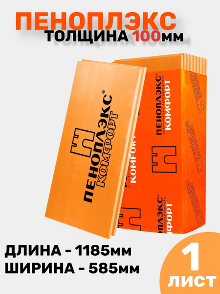 Пеноплэкс 100 мм высокоэффективный утеплитель из экструзионного ...