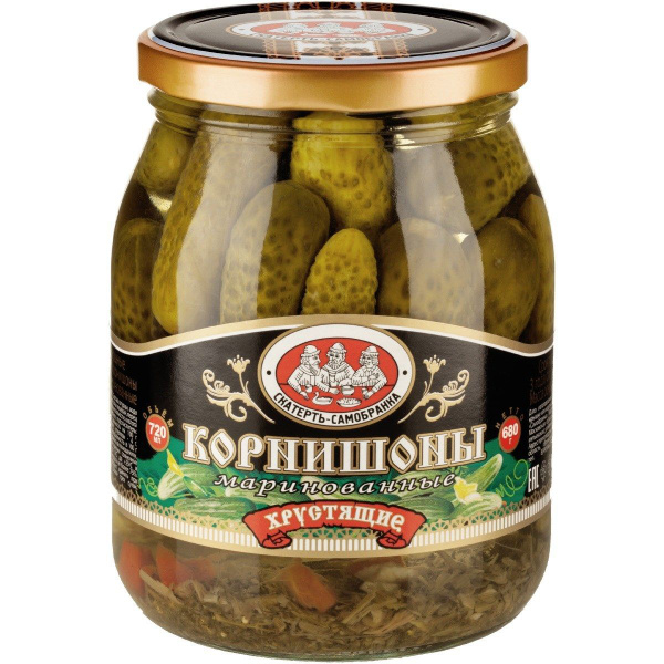 Корнишоны Скатерть-Самобранка 3-6см, 720г - купить с доставкой по ...