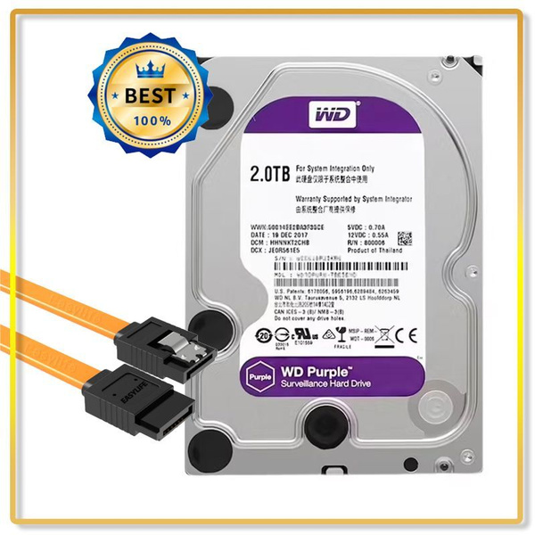 2 ТБ Внутренний жесткий диск Western Digital (WD)-P-EL-0809 (WD20PURX ...