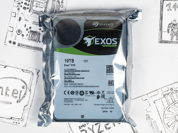 10 ТБ Внутренний жесткий диск Seagate Exos X10 (ST10000NM0016) - купить ...