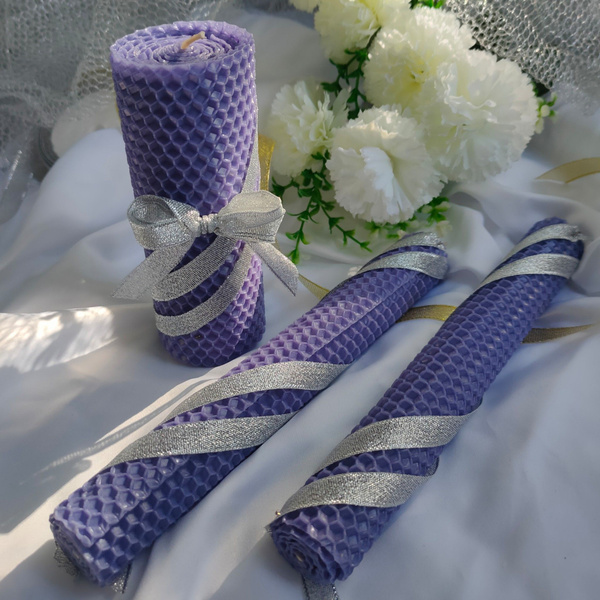 Свечи на свадьбу "Серебро", 20 см х 5 см купить по выгодной цене в ...