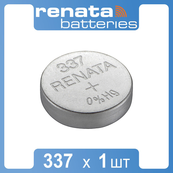 Часовая батарейка Renata 337 1шт купить на OZON по низкой цене (234608929)
