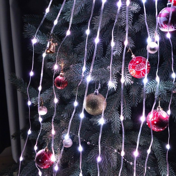 Luazon Lighting Умная гирлянда "Конский хвост" 10 нитей по 1 м роса ...