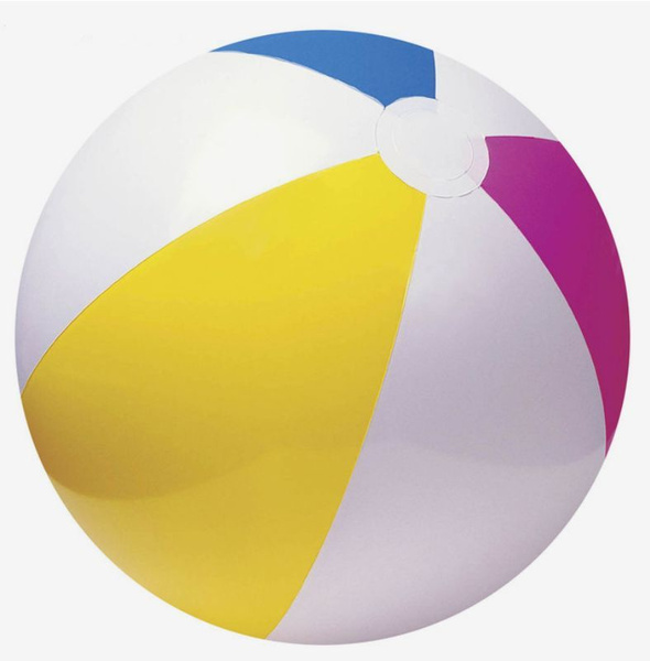 Надувной мяч Intex 61 см для бассейна, пляжный Glossy Panel Ball 59030 ...