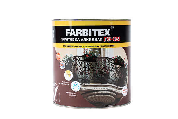 Грунтовка FARBITEX Противокоррозионная купить по доступной цене в ...
