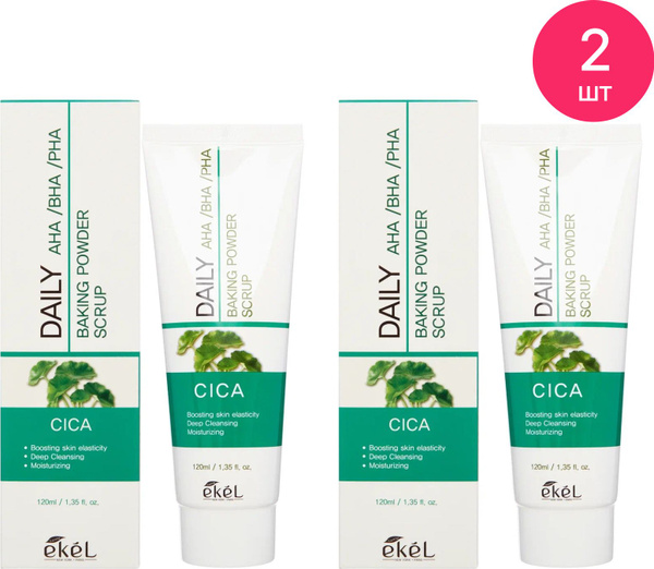 EKEL / Экель Daily Baking Powder Scrup Cica Скраб для лица с содой и с ...