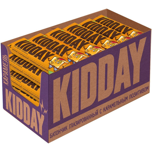 Батончики шоколадные KIDDAY карамель, 30 шт. по 40 гр. - купить с ...