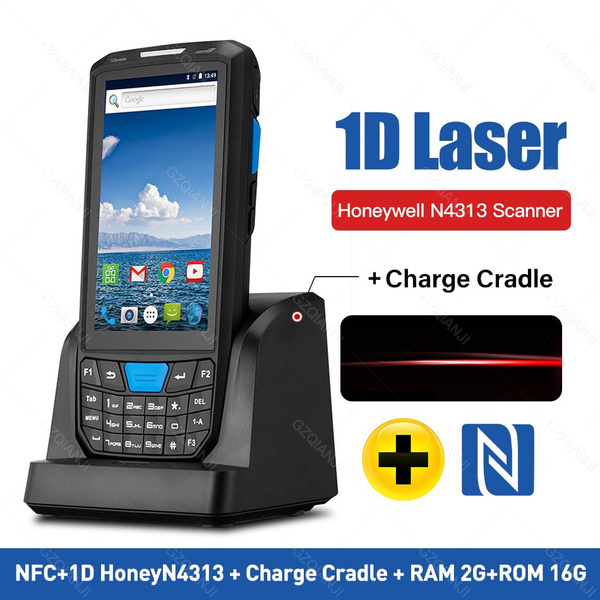 Сканер штрих-кодов pda android 9.0 rugged pos портативный терминал с 1d ...