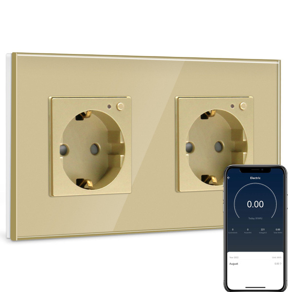 Розетка Умная двойная с Zigbee,мониторинг потребления,поддержкой Яндекс ...