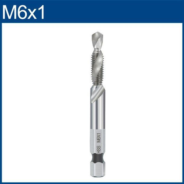 Метчик метрический HSS XCAN М6х1,0 с шестигранным хвостовиком - купить ...