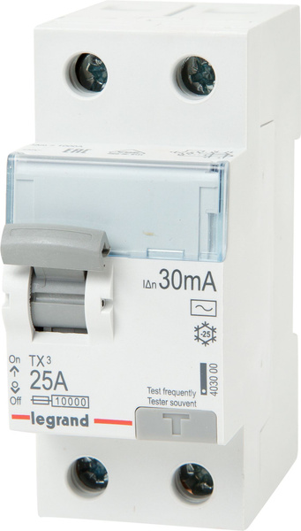 УЗО TX3 1P N 25 А 30 мА 10 кА AC 403000 - купить с доставкой по ...