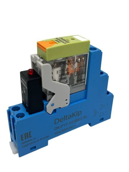Монтажная колодка DK-PYF-023BE/3BL в сборе с реле DK-MPR-207.ALTU ...