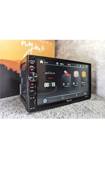 Магнитола BOS-MINI 2Din Bluetooth, CarPlay, Android Auto Сенсорный ...