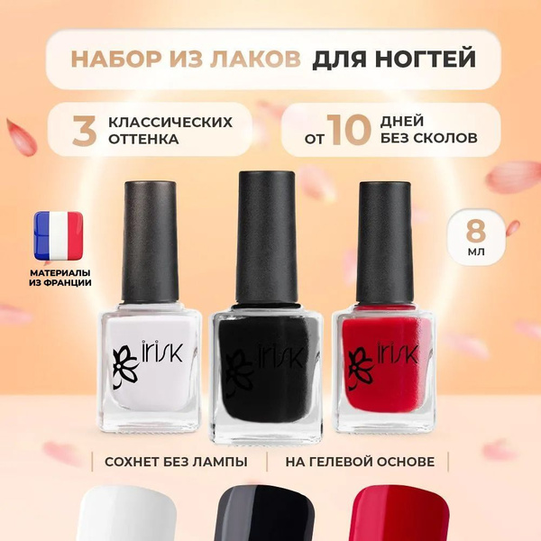 Лак для ногтей с гель эффектом БЕЗ ЛАМПЫ Eternail mini Classic IRISK ...