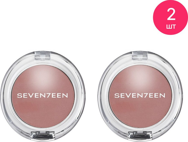 Seventeen / Севентин Румяна для лица сухие Natural Matte Silky Blusher ...