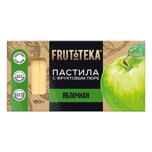 Пастила фруктовая натуральная яблочная Frutoteka, 150г / Сладости в ...