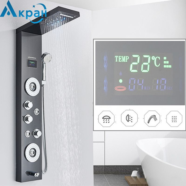 Душевая панель с тропическим душем , с функцией гидромассажа - купить с ...