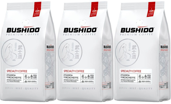 Кофе в зернах натуральный жареный BUSHIDO Specialty Coffee Ethiopia ...