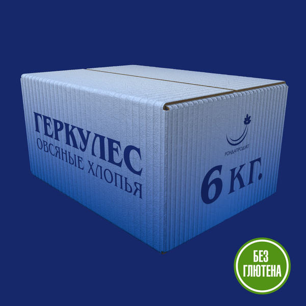 Геркулес, овсяные хлопья, БЕЗ ГЛЮТЕНА, 6кг, каша быстрого приготовления ...