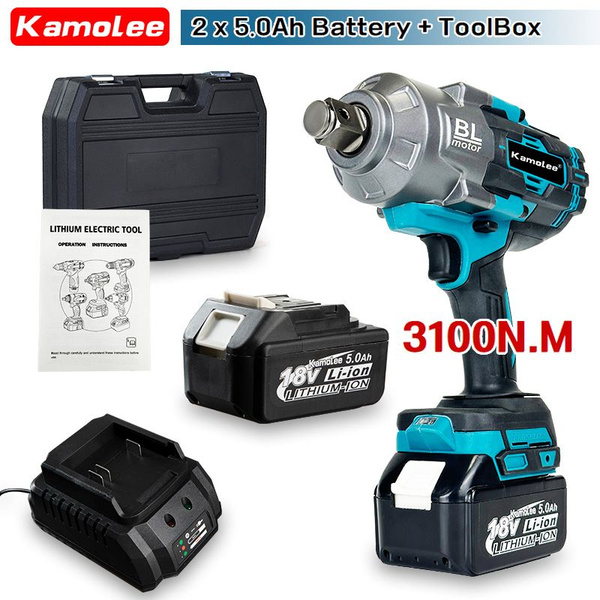 Kamolee Бесщеточный 3/4" Электрический Ключ 3100N.M Беспроводной ...