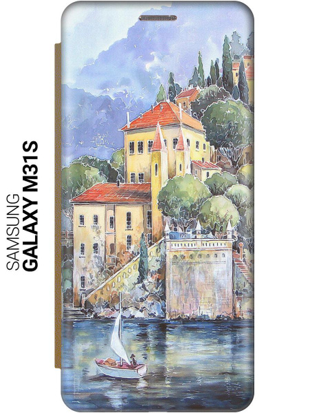 Чехол-книжка на Samsung Galaxy M31S / Самсунг М31с с 3D принтом "Город ...