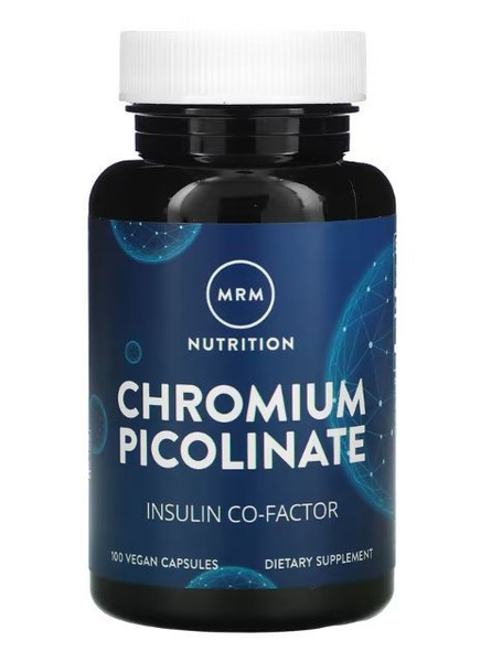 MRM Nutrition, Nutrition, пиколинат хрома, 200 мкг, 100 веганских ...