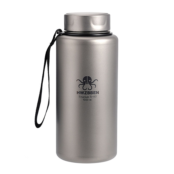 Титановая спортивная бутылка для воды 1000 мл Сверхлегкая герметичная ...
