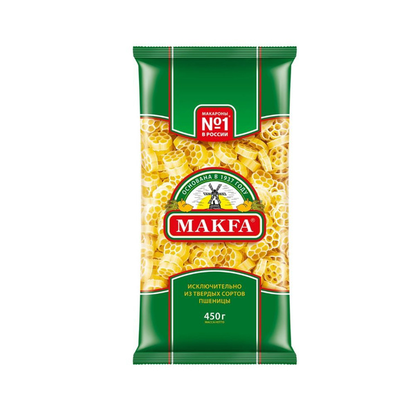 Макароны Makfa цветочки группа А высший сорт, 450г - купить с доставкой ...