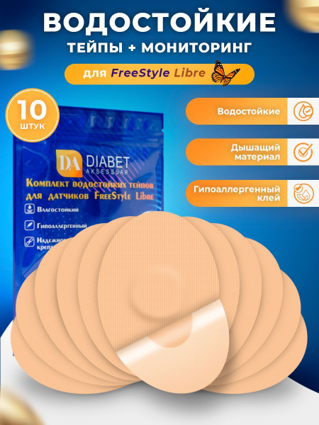 Тейпы для либры Freestyle Libre пластырь - купить с доставкой по ...