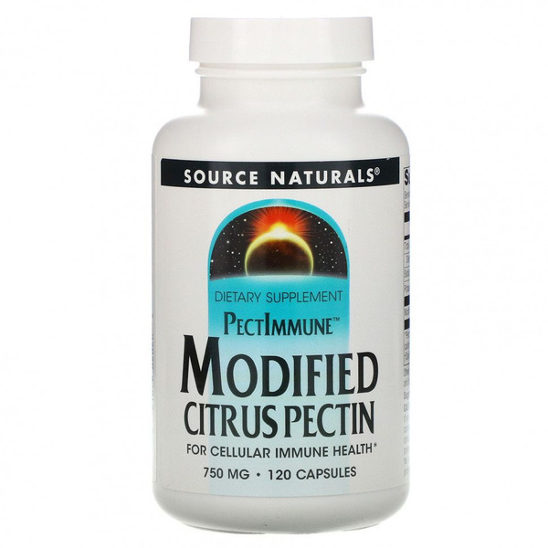 Source Naturals, PectImmune, модифицированный цитрусовый пектин, 750 мг ...