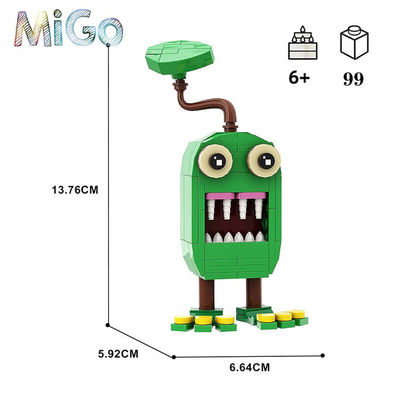 MiGo-фигурок аниме совместим с лего Конструкторы,Мои поющие монстры ...