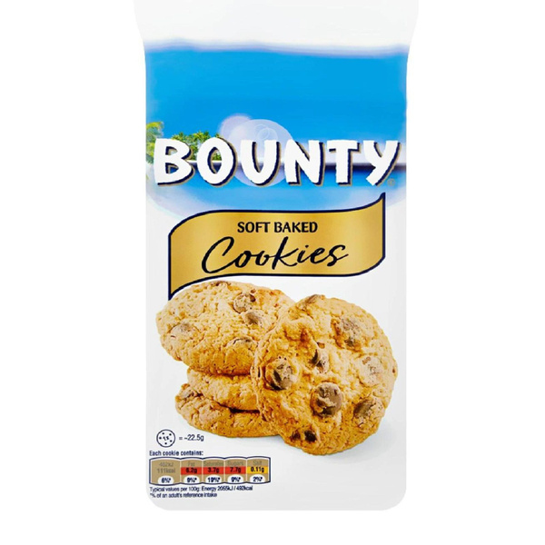 Печенье Bounty Soft Baked Cookies 180гр - купить с доставкой по ...